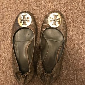 Tory Burch Snake Skin Ballet Flats